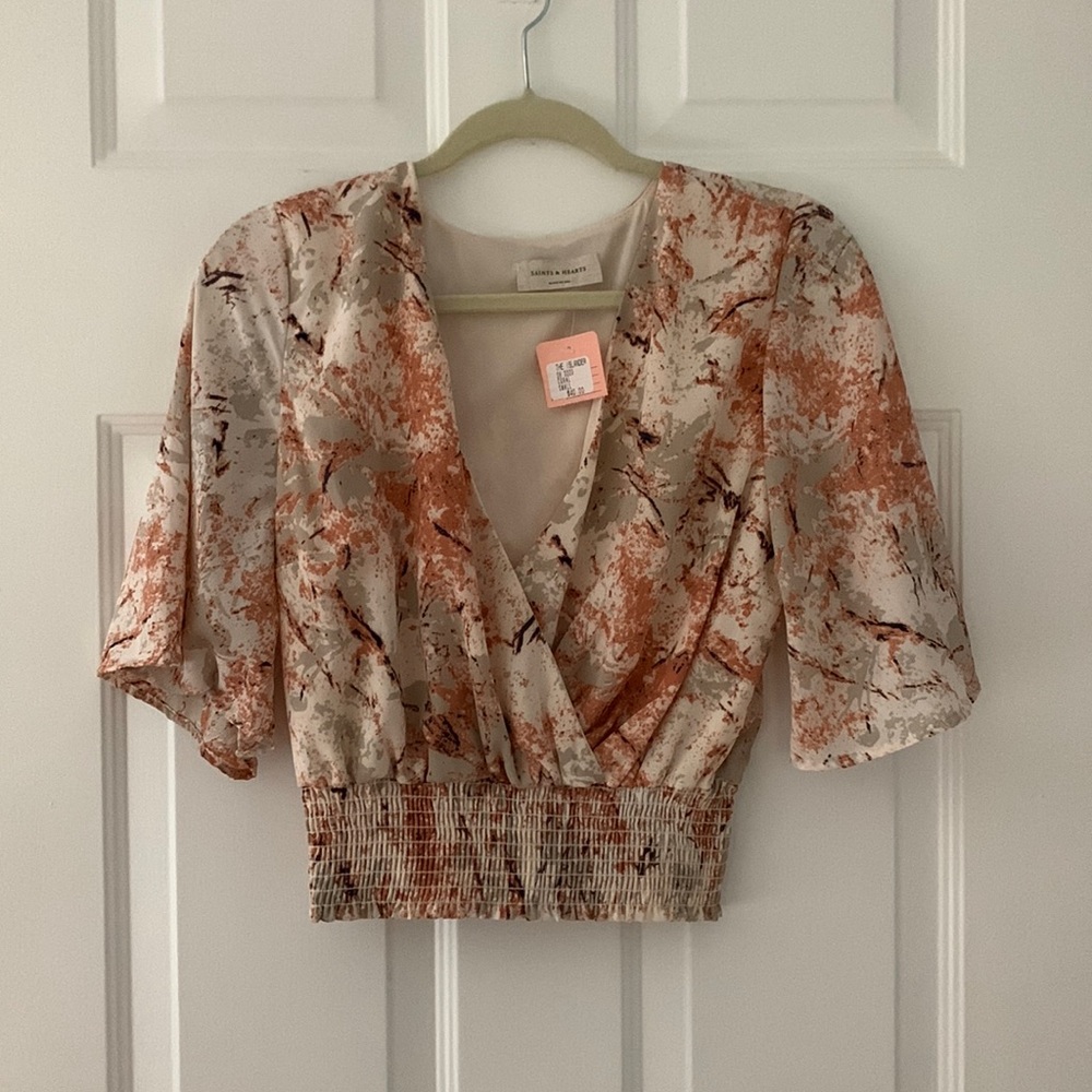 Pink Patterened Blouse